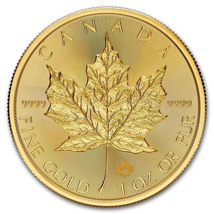 Canada Maple Leaf 1 Onza Oro 9999 Moneda 24kt