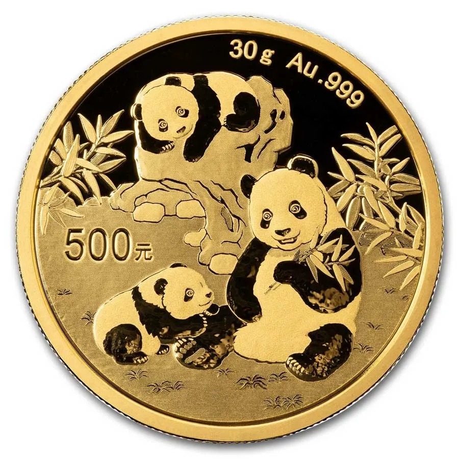 Panda Chino 30g Oro Puro 999 Moneda China 24kt