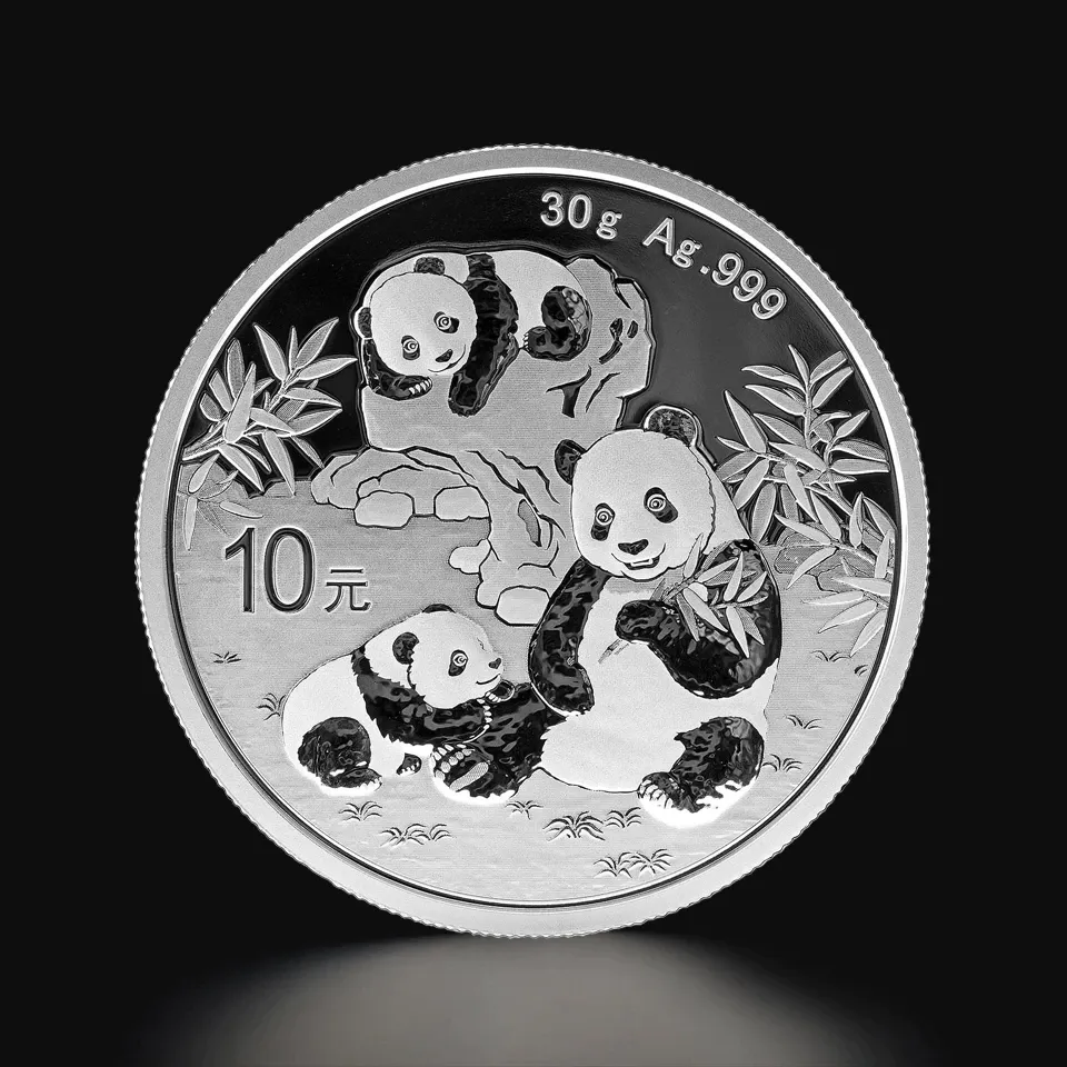 Panda Chino 30g Plata Pura 999 Moneda China