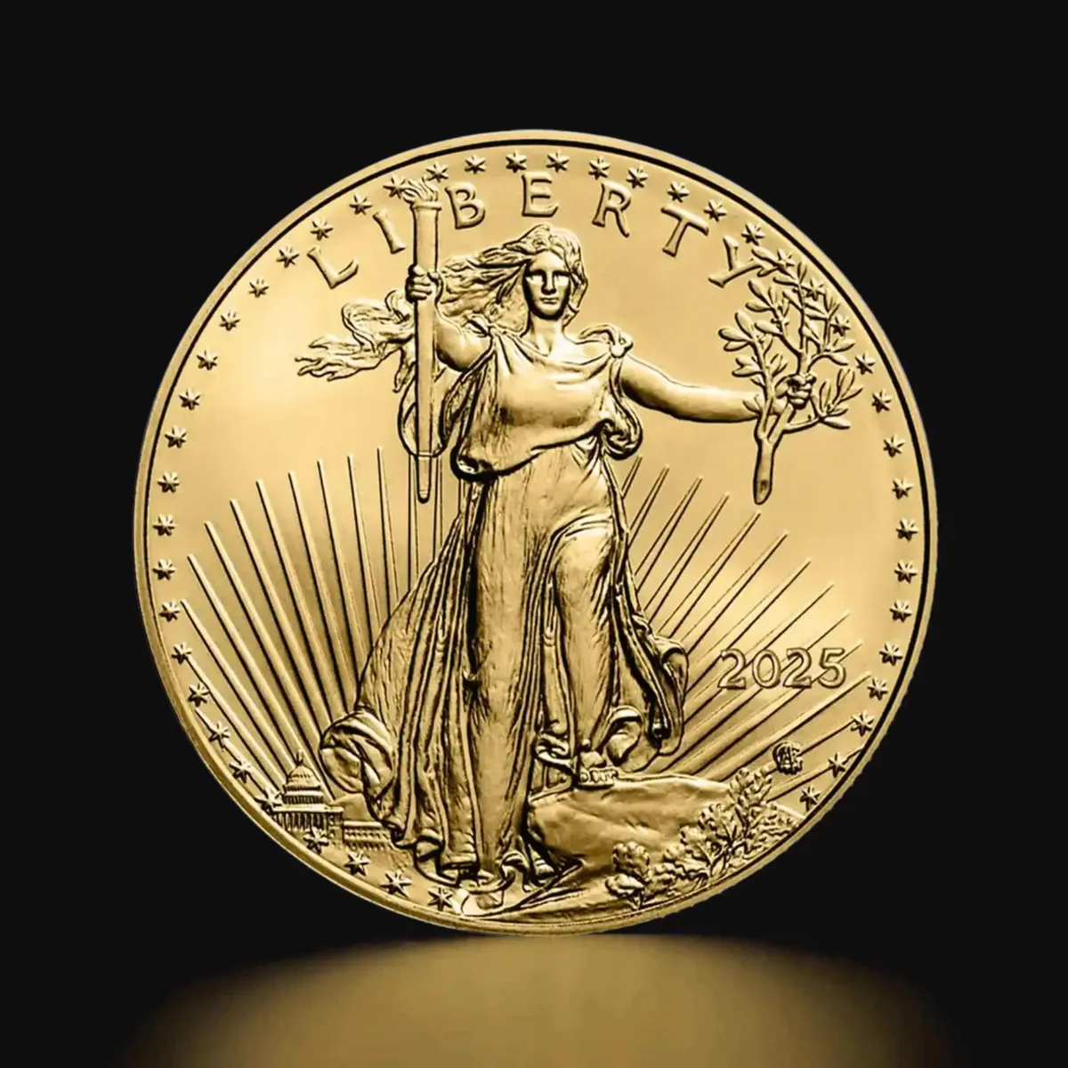 Aguila Americanada 1 Onza Oro Moneda Usa 22kt