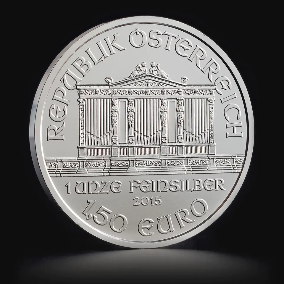 Filarmonica De Viena Austria Moneda 1 Oz Plata Pura 999
